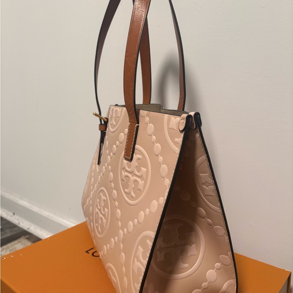 Tory Burch Pink and Tan Tote Bag - Picture 11 of 12